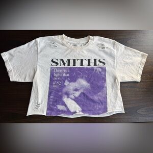 The Smiths distressed crop t shirt
